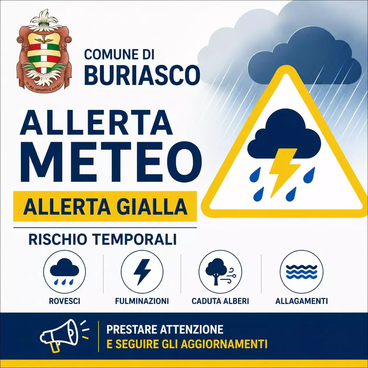 Allerta Meteo - Rischio temporali
